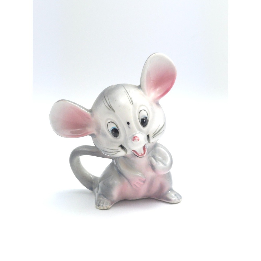Vintage Artmark Japan Ceramic Mouse Salt or Pepper Shaker Figurine Decor Single